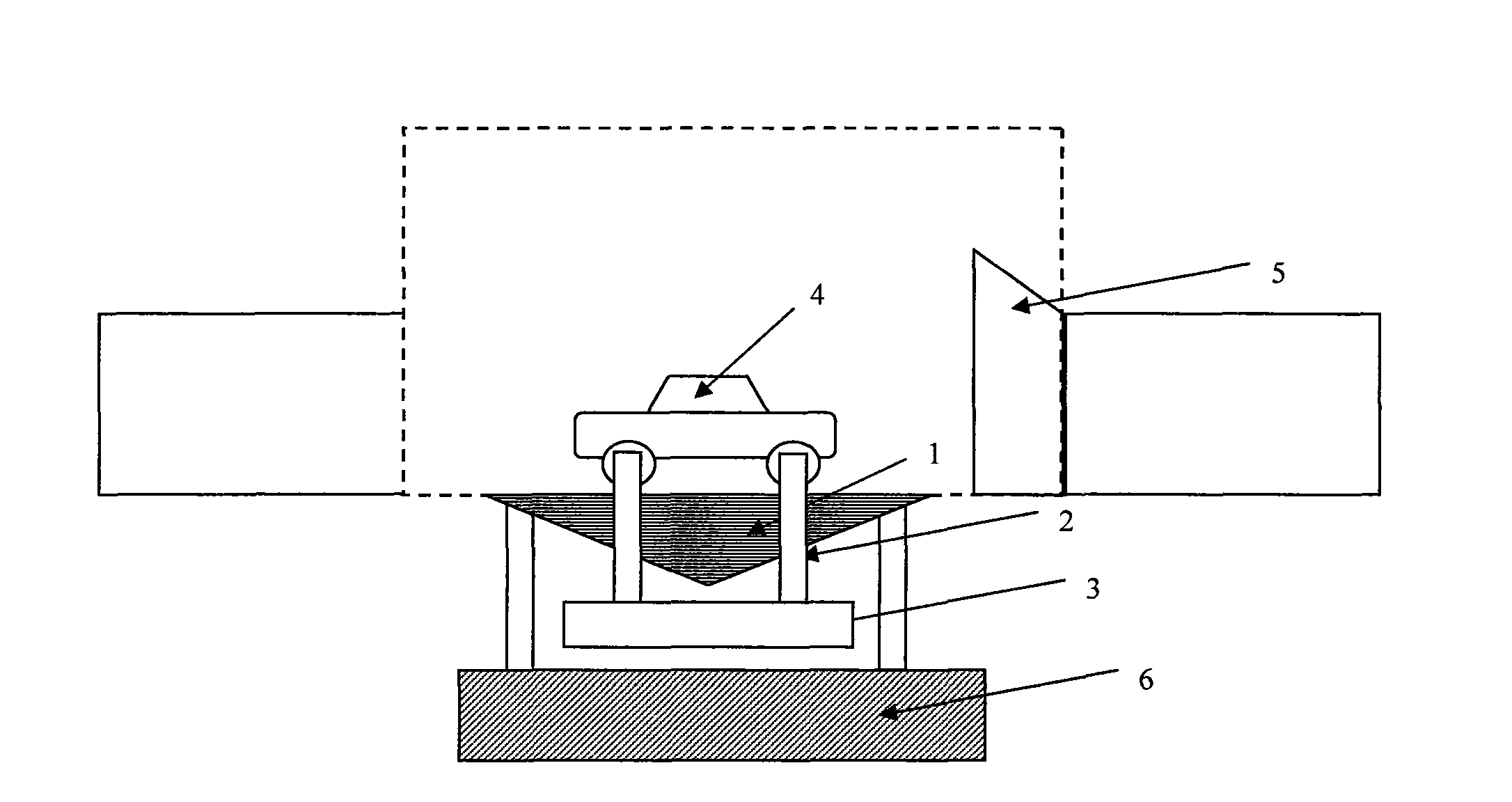 Automobile wind tunnel test system for matching with moving belt ground effect