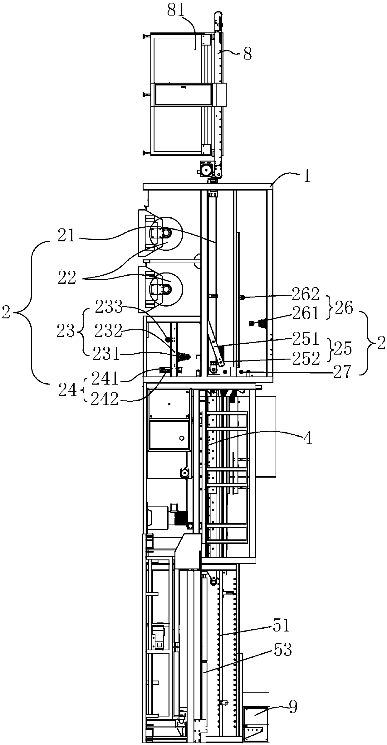 Fully automatic packing line for packing sheets