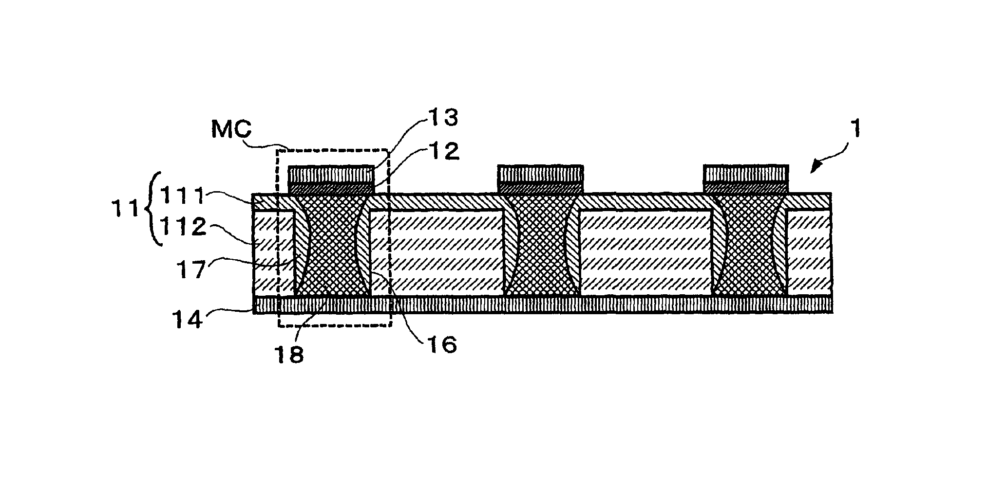 Non-volatile memory with phase-change recording layer