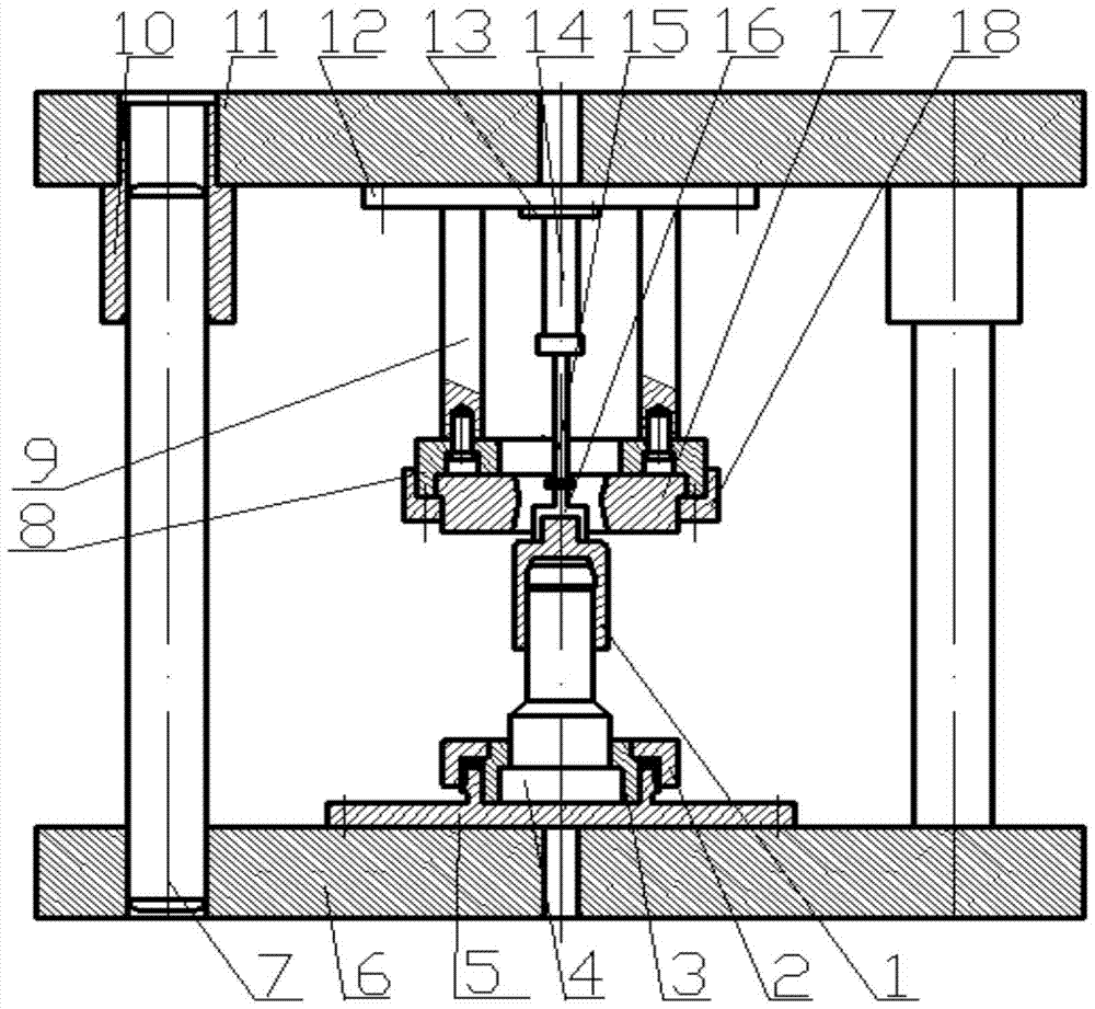 A finishing mold with a top pressure device