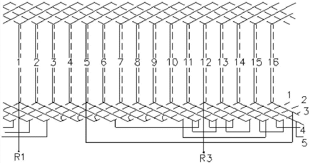 Tooth groove matching and winding selection method of small-size rotation transformer