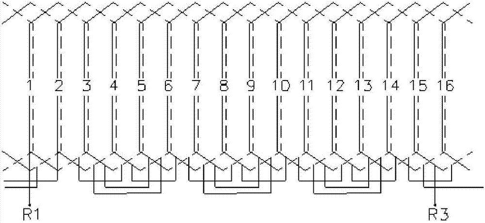 Tooth groove matching and winding selection method of small-size rotation transformer