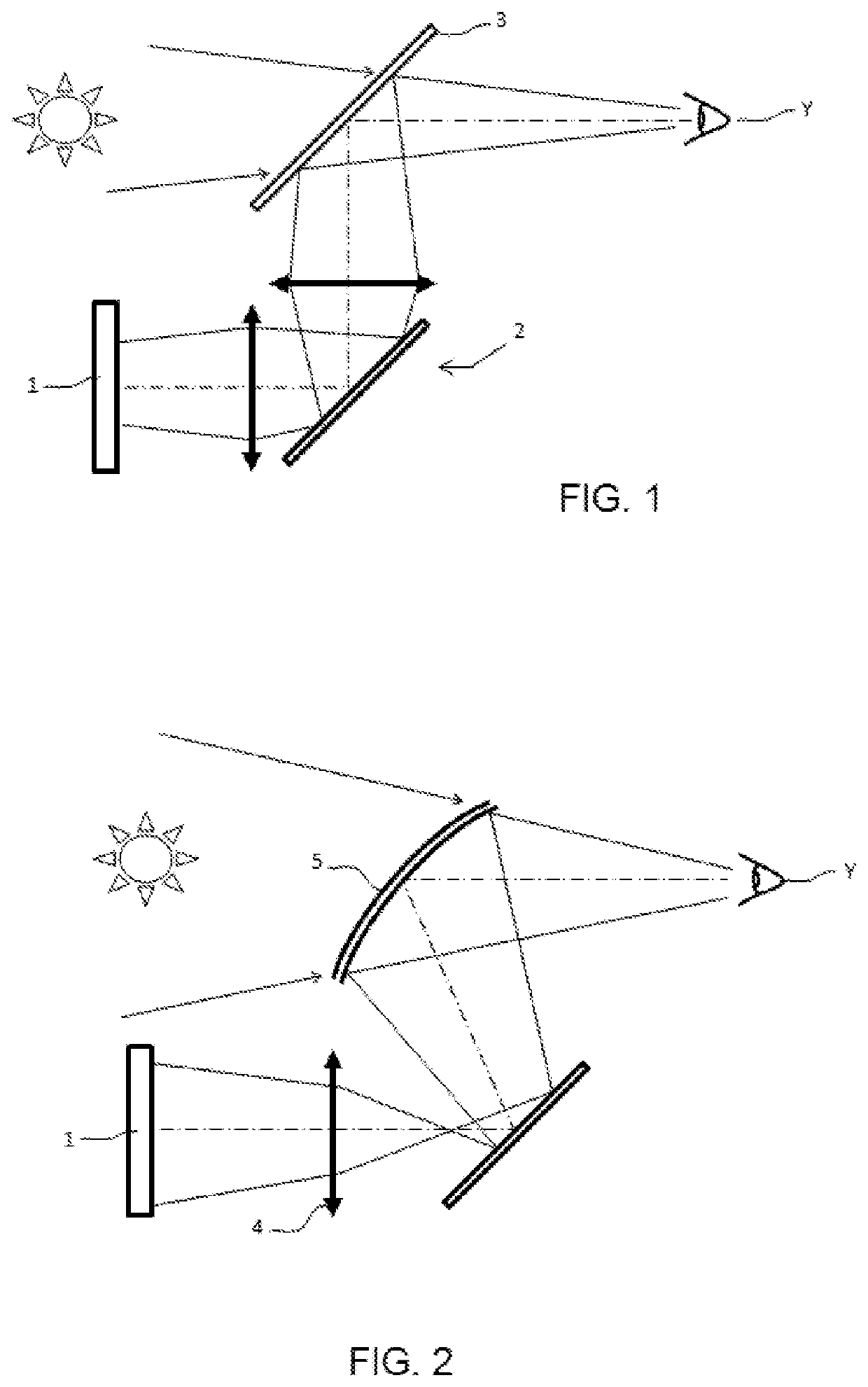 Viewing device comprising a pupil expander including two mirrors