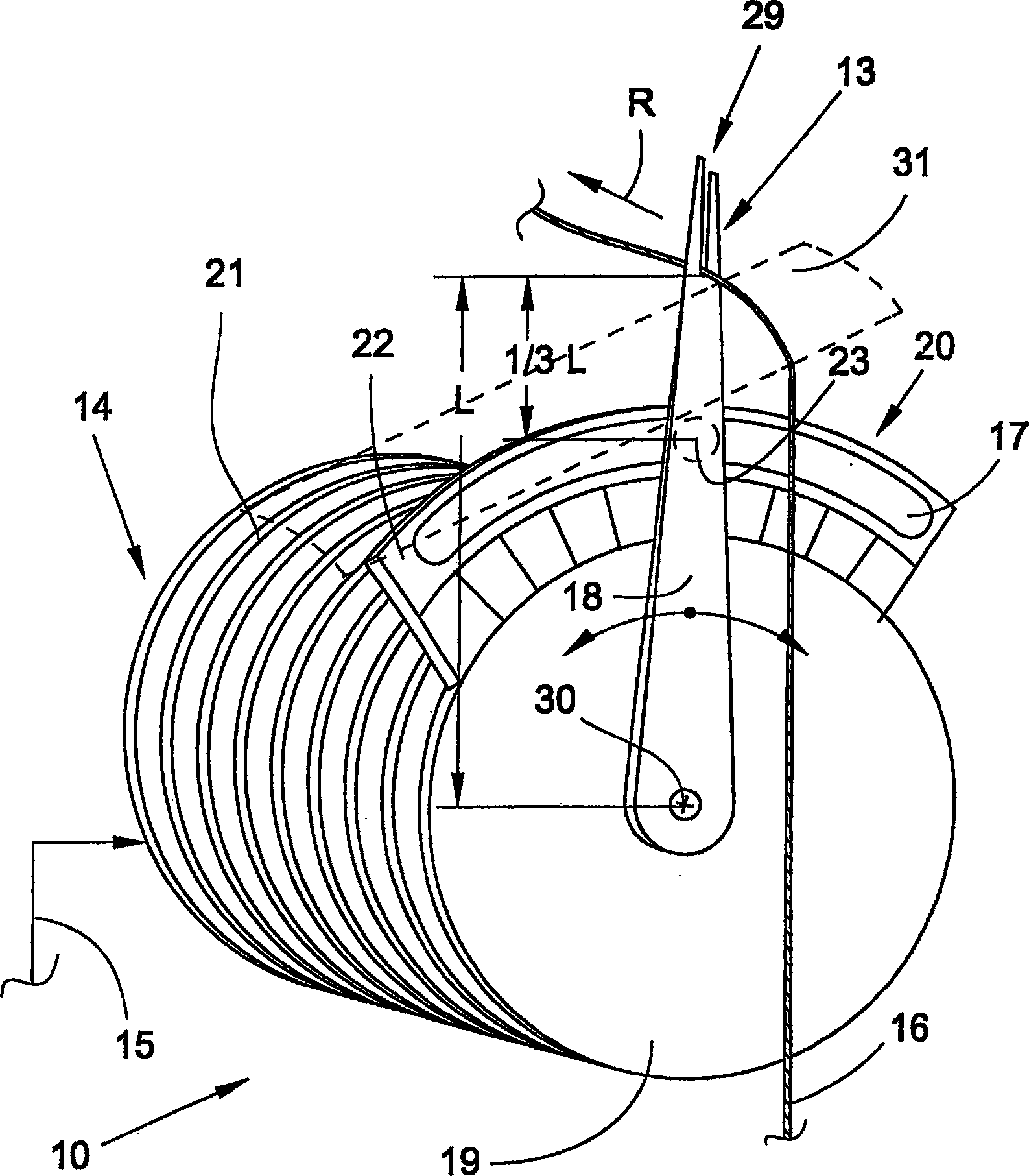 Yarn traversing device for a winding device of a textile machine producing cross-wound bobbins