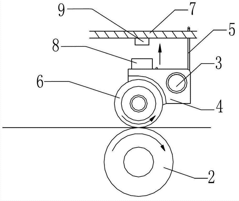 Testing device for thickness of slice medium