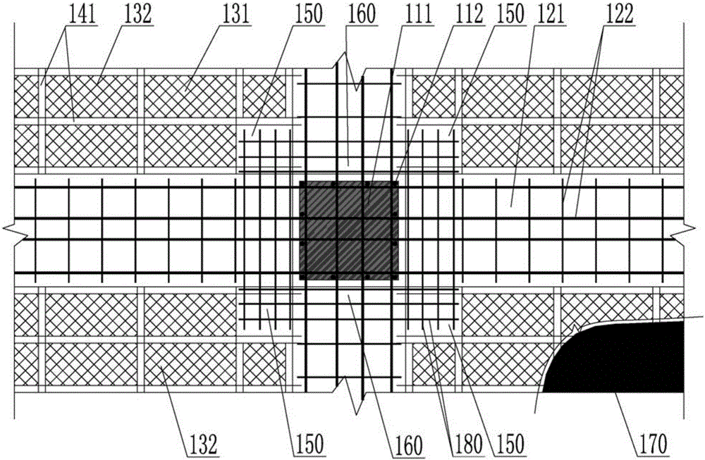 Fabricated stressed island reinforced concrete cavity floor system