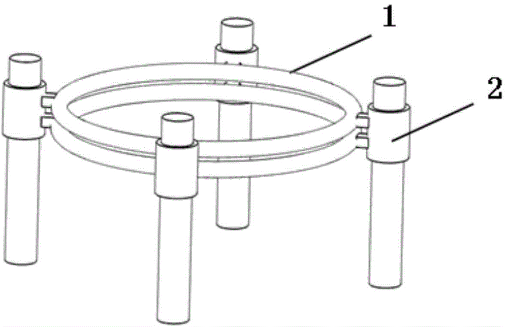 Circular orbit robot for nondestructive testing of large workpiece