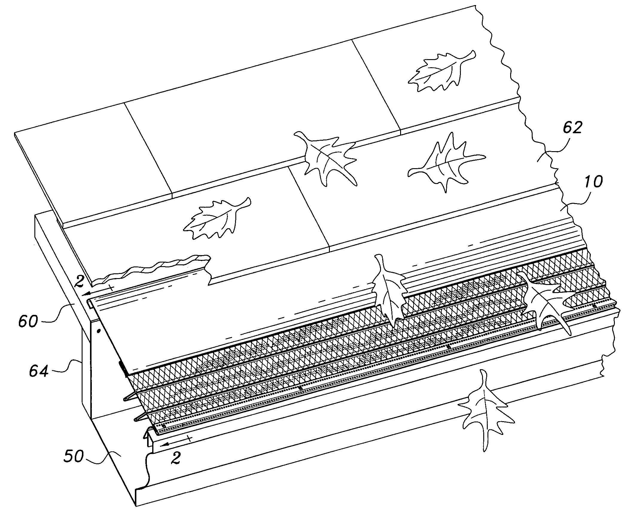 Gutter debris screen