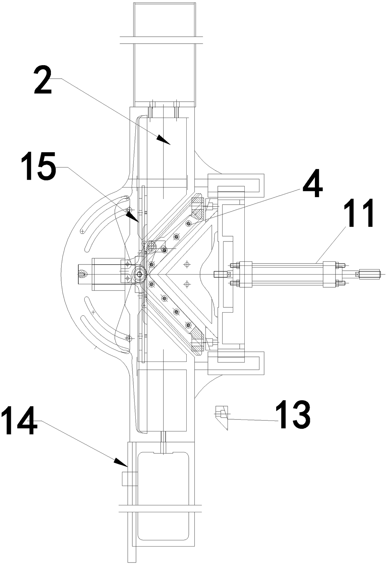 An automatic hydraulic angle cutting machine for photo frame production and its realization method