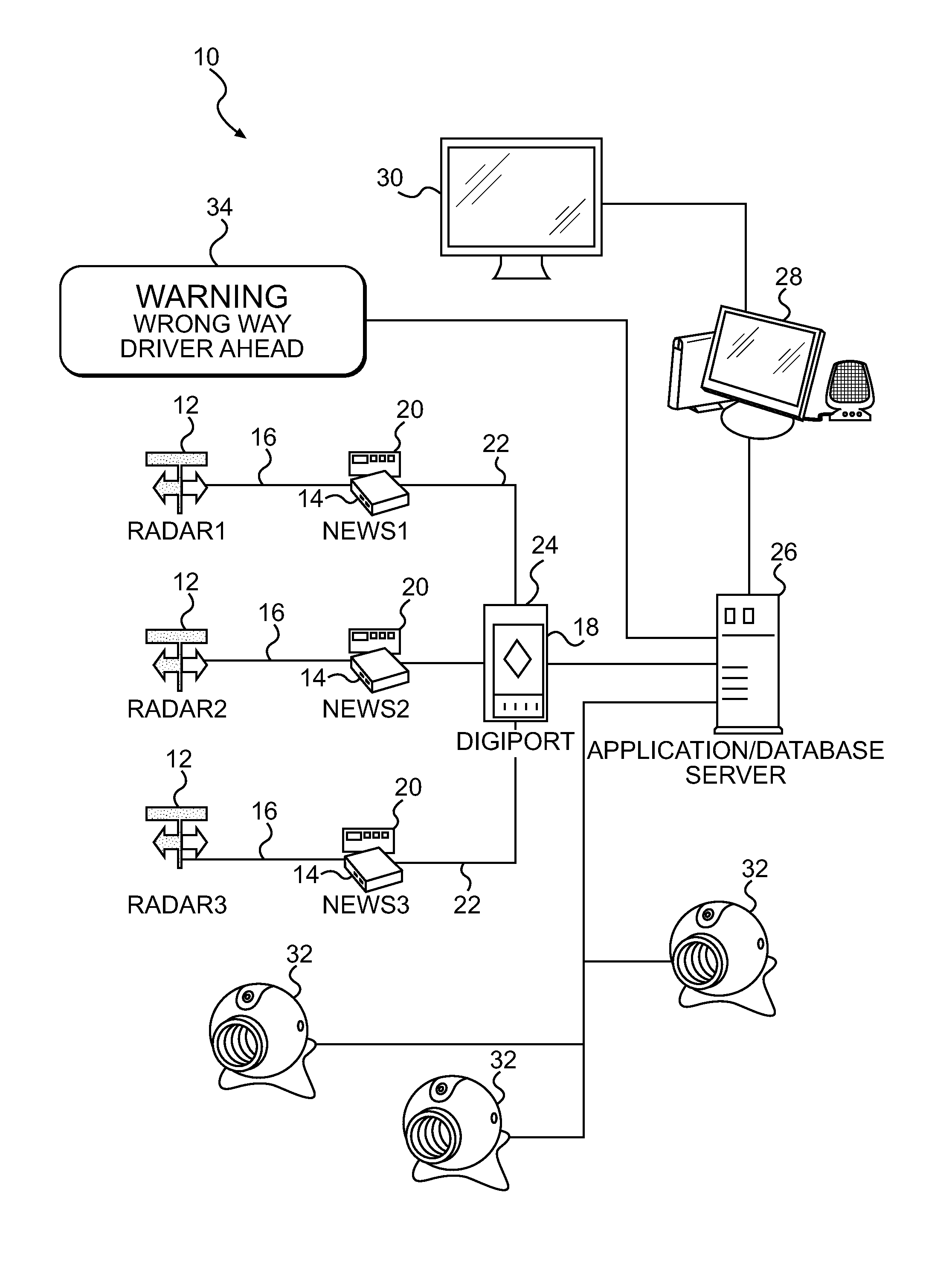 Wrong way detection system