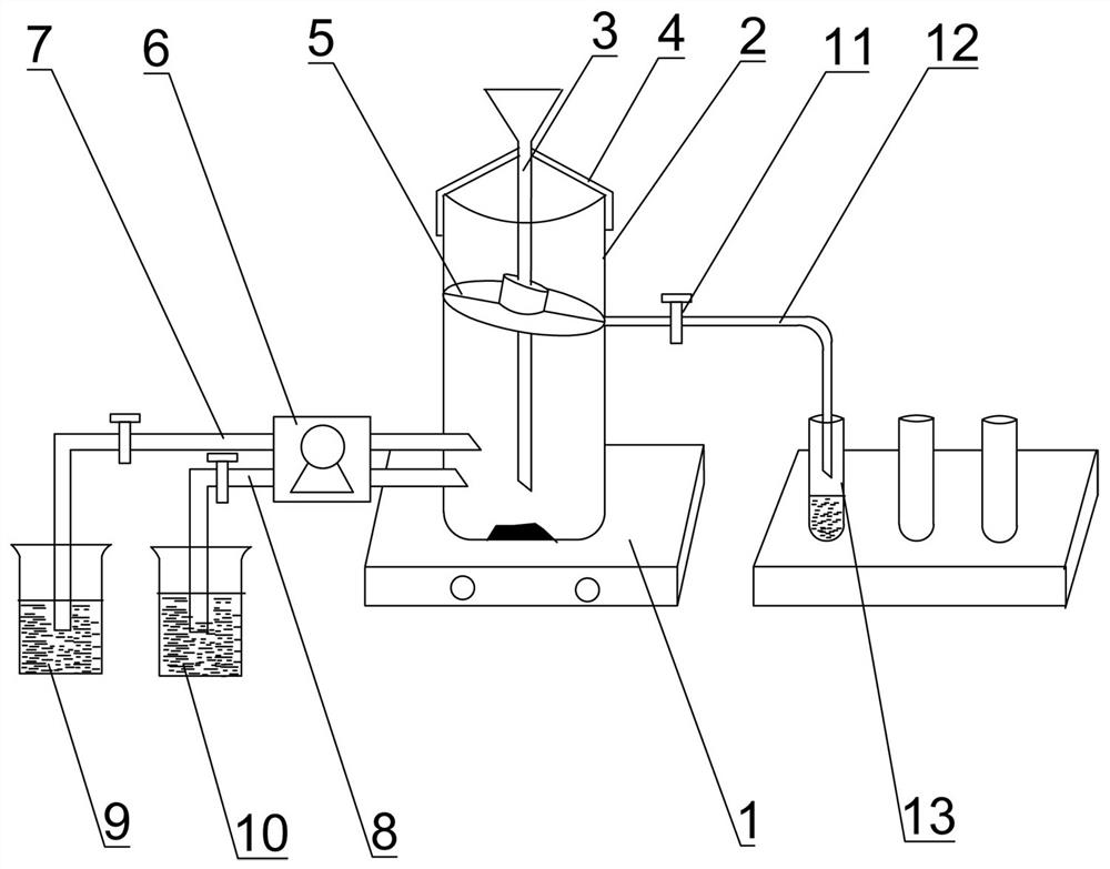 An enrichment device for separating microplastics from environmental soil and sediment