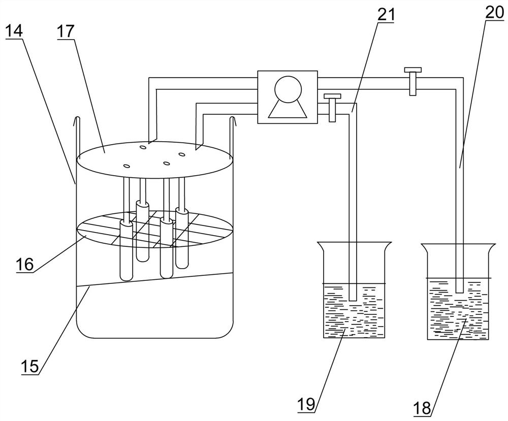 An enrichment device for separating microplastics from environmental soil and sediment