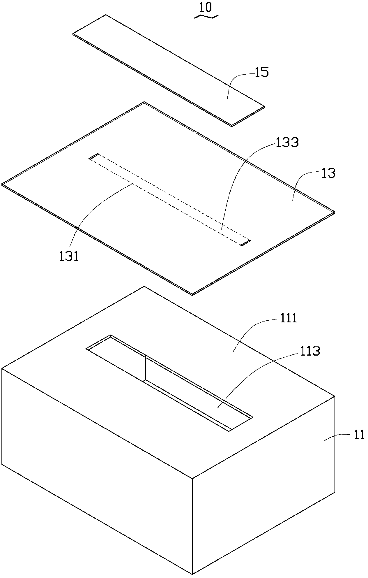 Tissue box and manufacturing method thereof