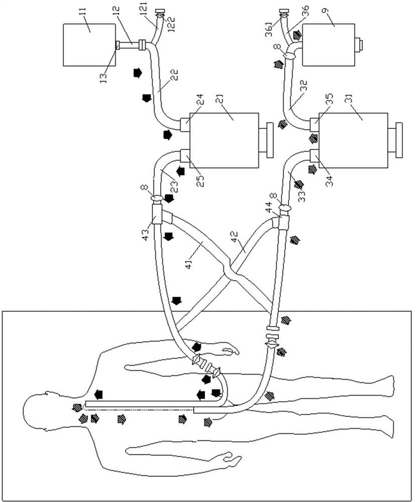 A disposable pipeline installation system for continuous purification treatment of artificial cerebrospinal fluid