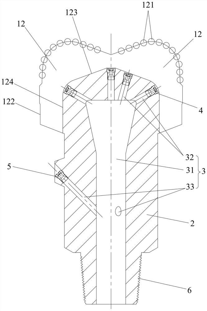 Drill bit equipment for deep water drilling and drilling method