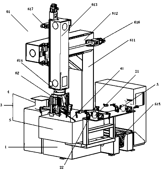 High-frequency shifting fork quenching device