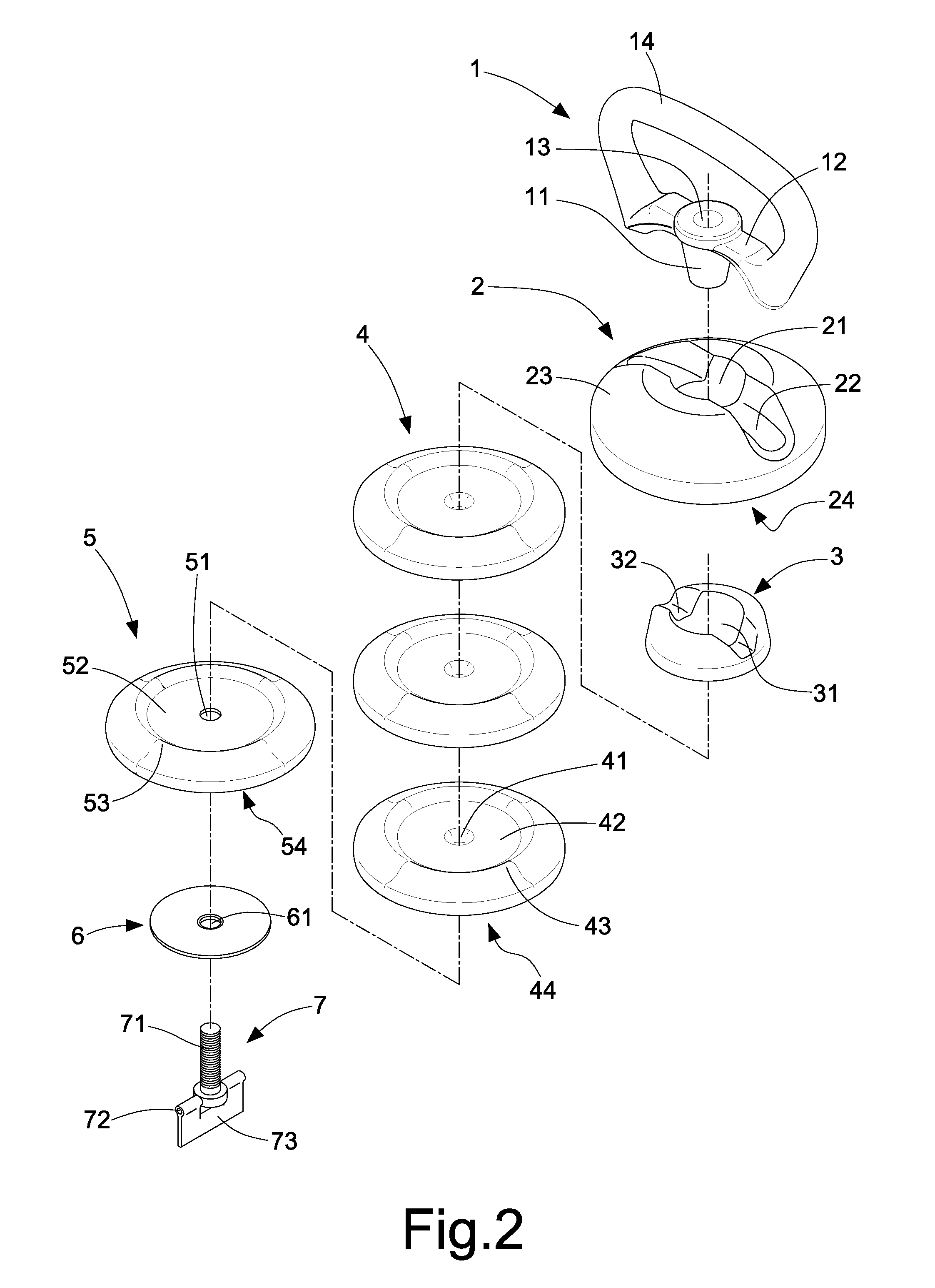 Adjustable and changeable weigth training device