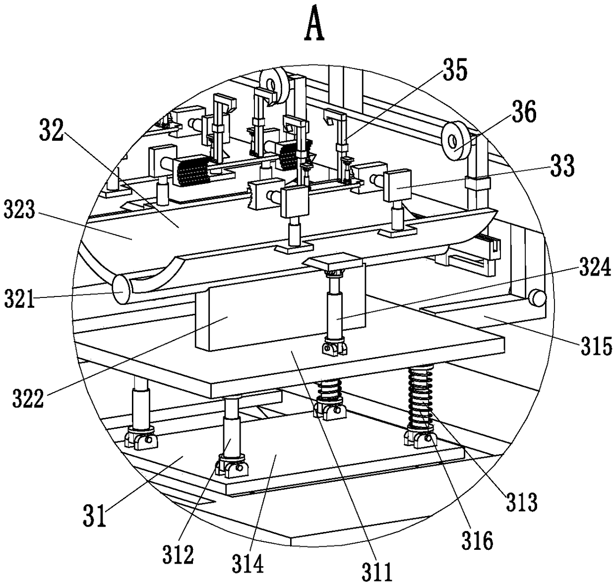 Automatic recycling machine of carbon battery