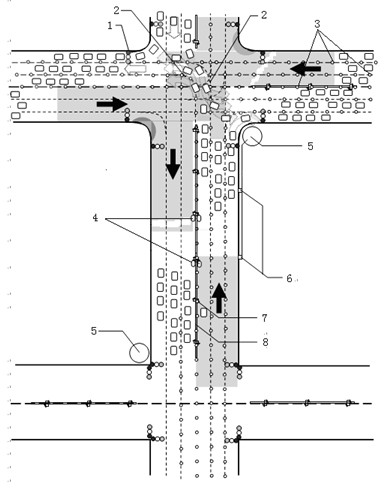 Whole-journey independent phase green wave induction control method and system of traffic flow