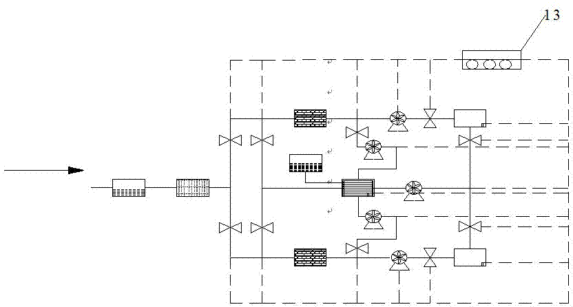 A system for gas purification and energy utilization in landfills and its application method