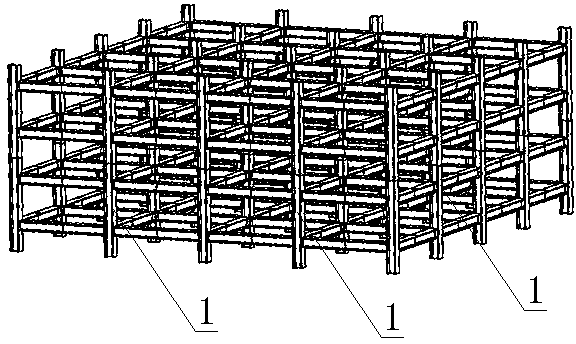 Steel structure combined column system and connecting method thereof