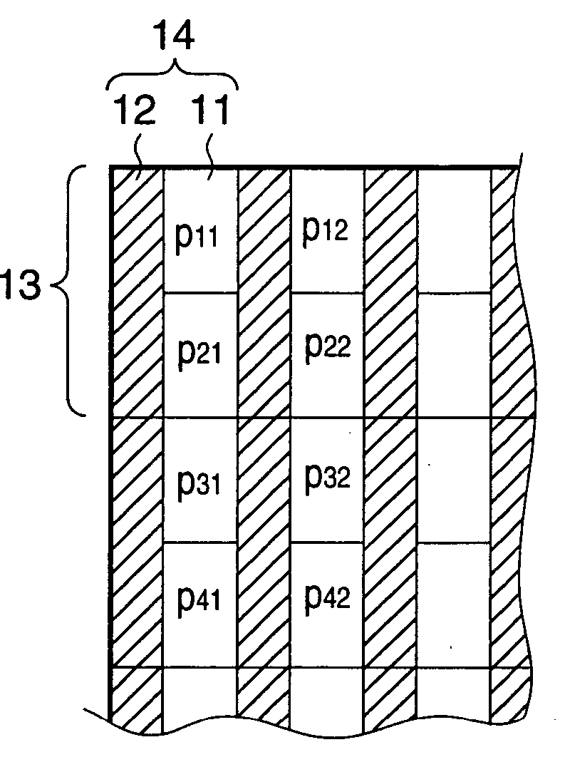 Arrangement of circuits in pixels, each circuit shared by a plurality of pixels, in image sensing apparatus