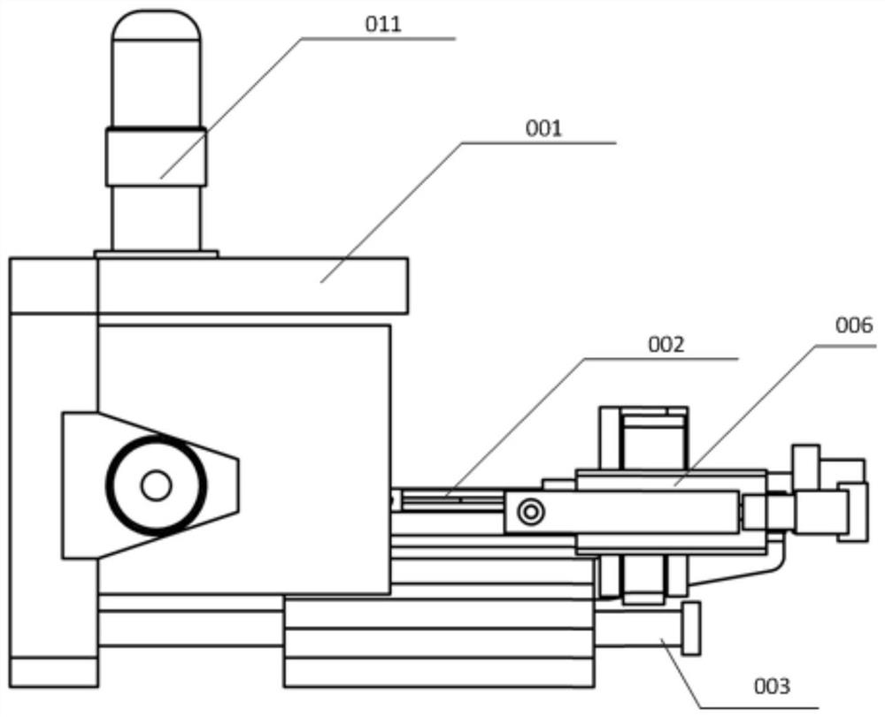 Mass spectrometer interface device for nanoliter electrospray ionization