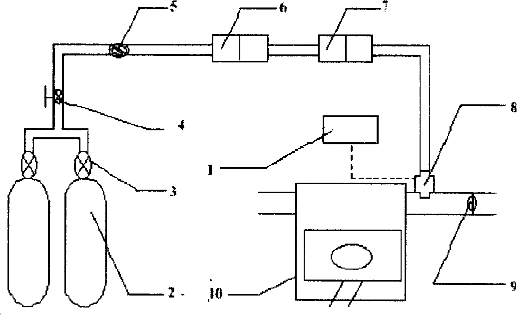 Control method of electrically controlled multi-point sequential injection system of natural gas engine