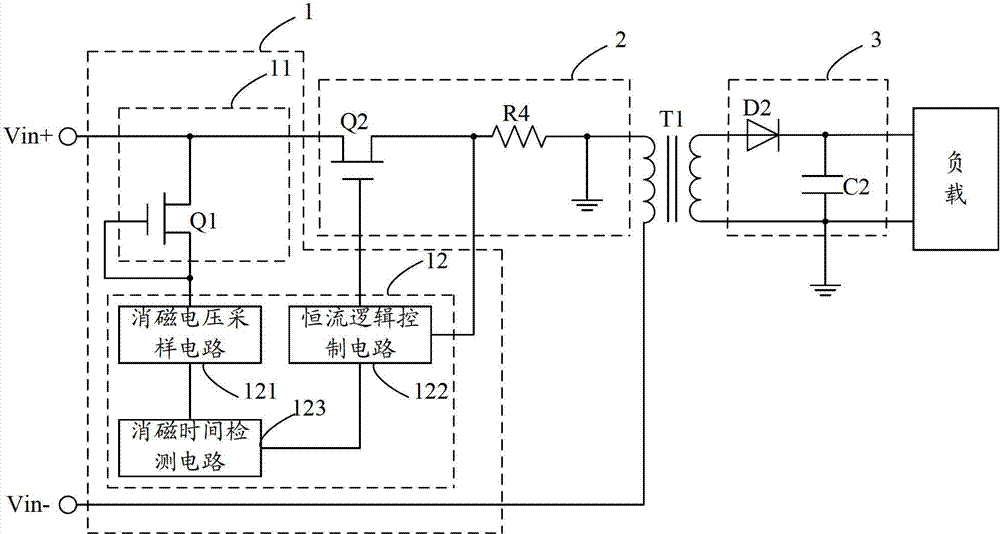 Constant current drive controller and light-emitting diode (LED) constant current drive circuit