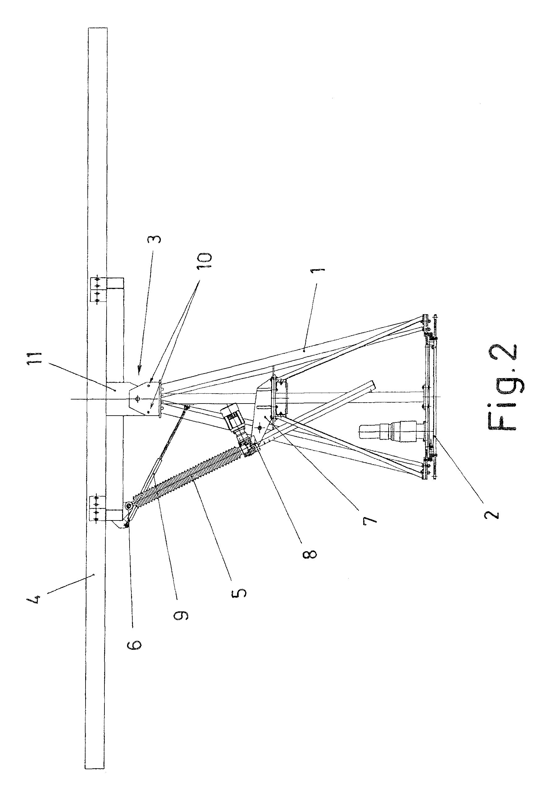 Support of a solar tracker