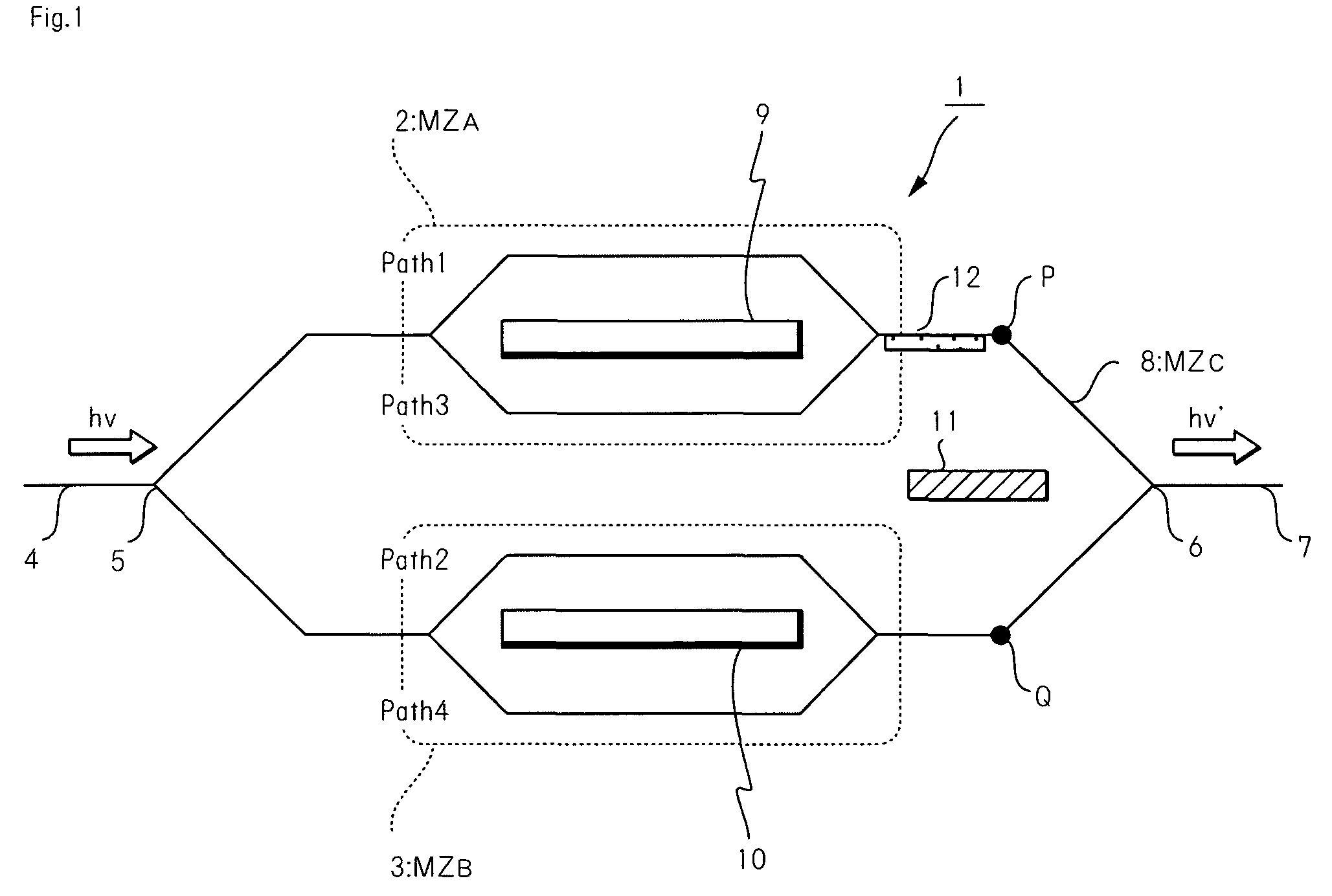 Optical FSK/SSB modulator having intensity balance function