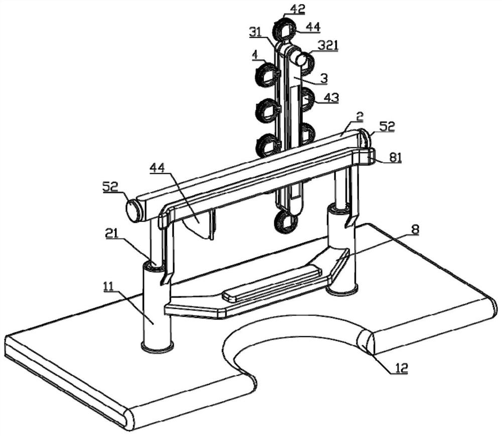 Bearing device for ophthalmic examination