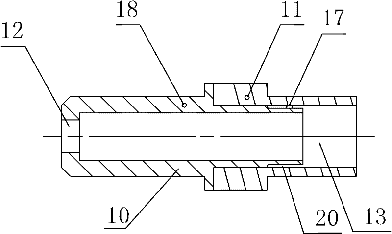 Dividing wall type regenerative cooling air oxygen alcohol torch type igniter