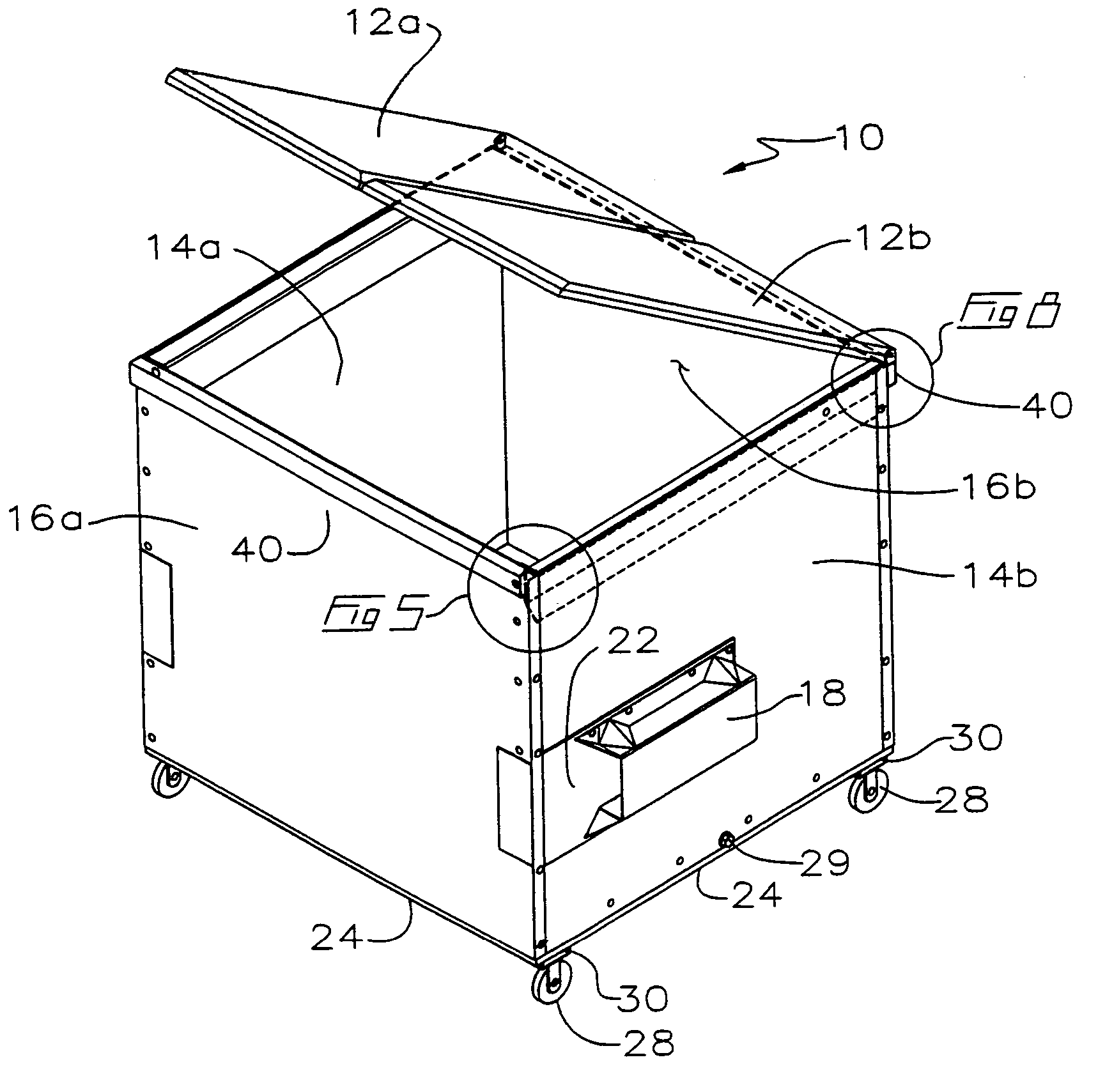 Modular refuse container