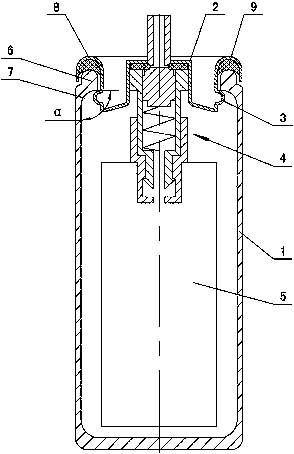 Clamping antiskid type transparent tear ejector tank