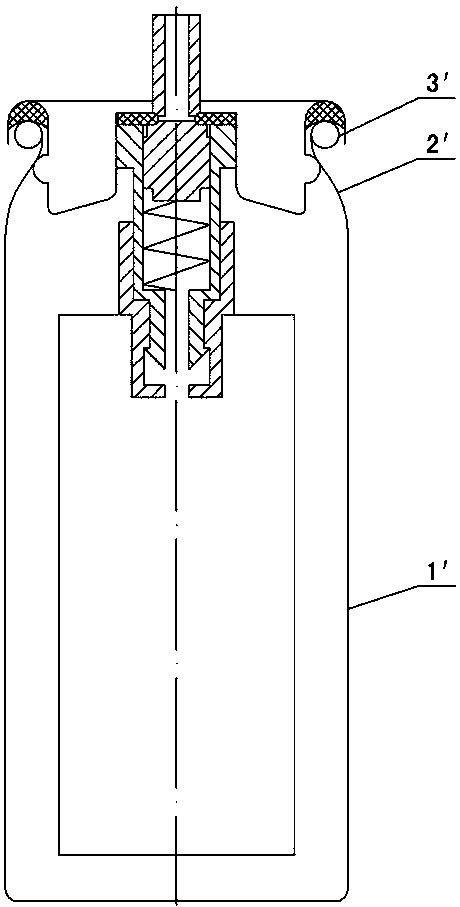 Clamping antiskid type transparent tear ejector tank