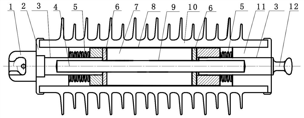 Manufacturing method of 500kV line type lightning arrester