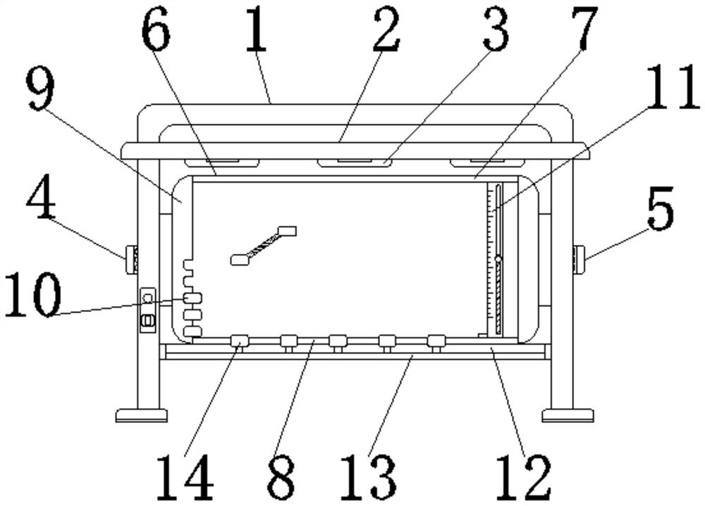 Economic management display column convenient to adjust