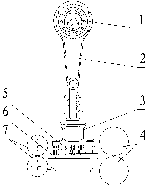 Single main spindle box of high-speed needling machine