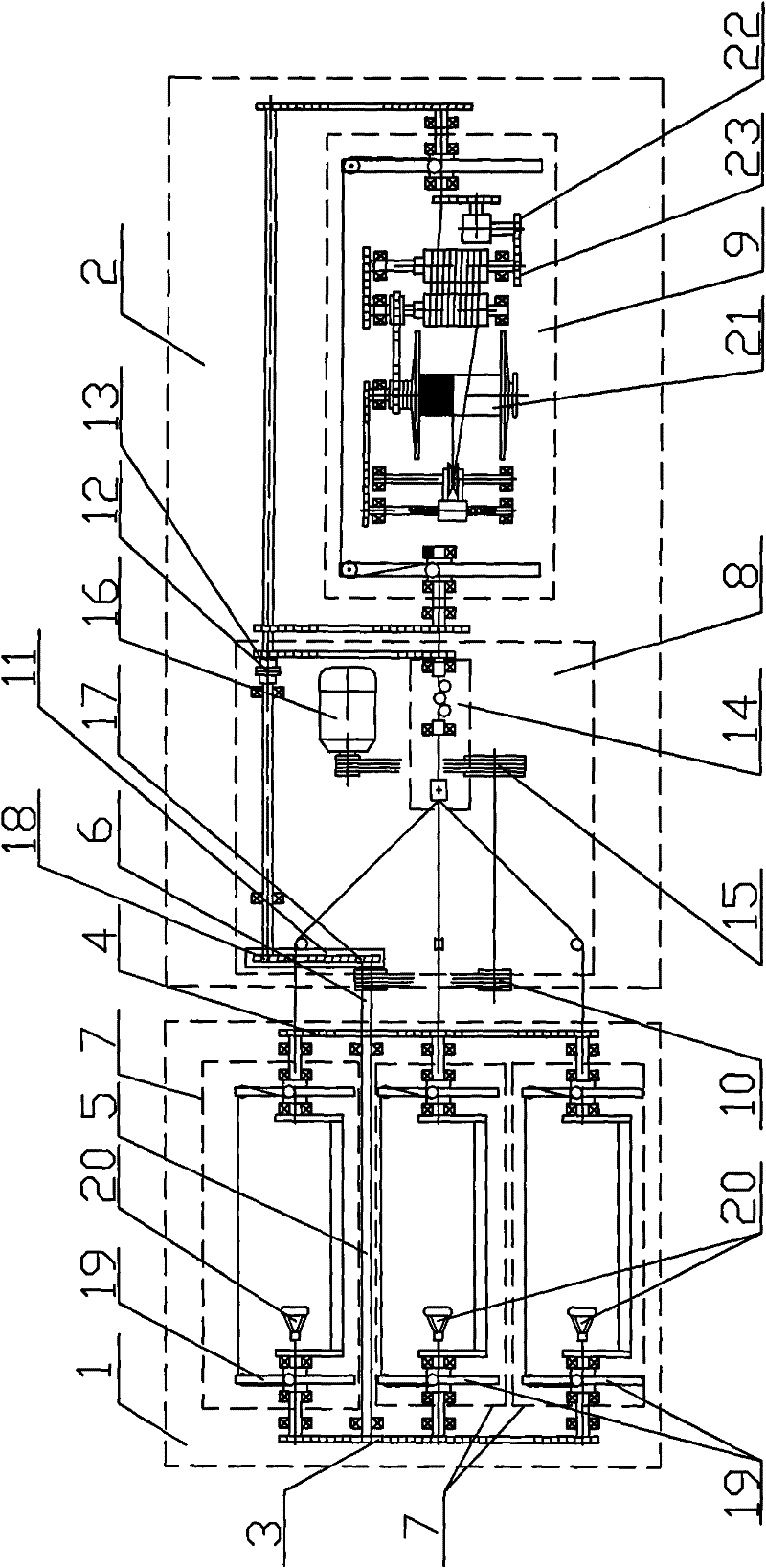 Two-in-one rope forming machine and method for making rope with it