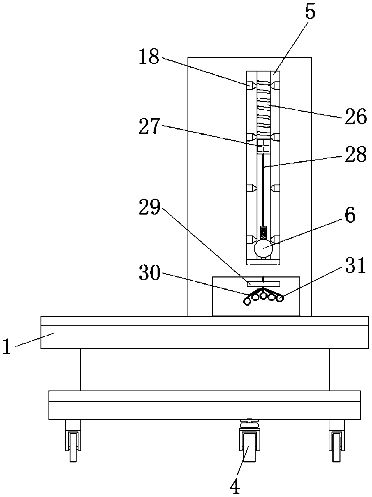 Anti-falling hand training weightlifting device for rehabilitation nursing