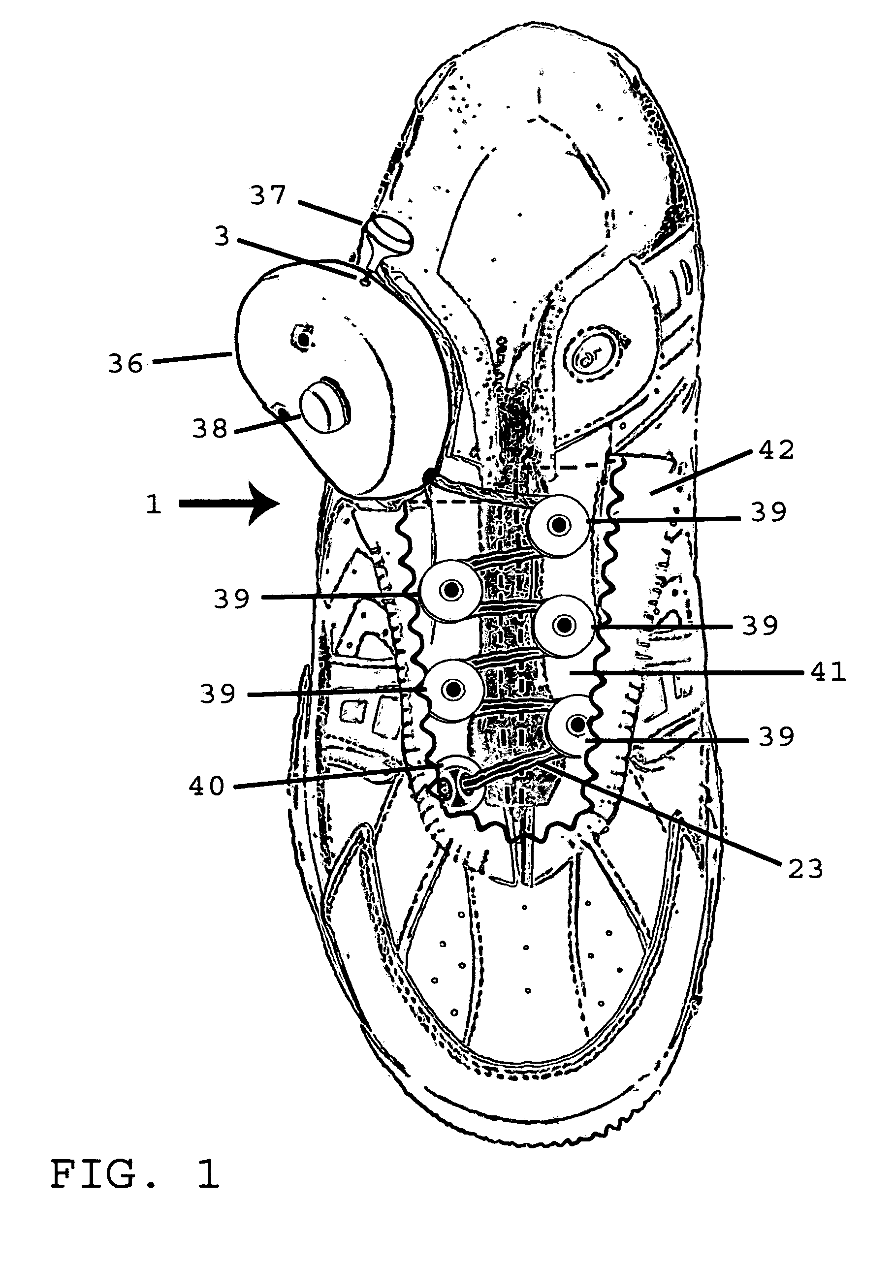 Pull-cord and pulley lacing system