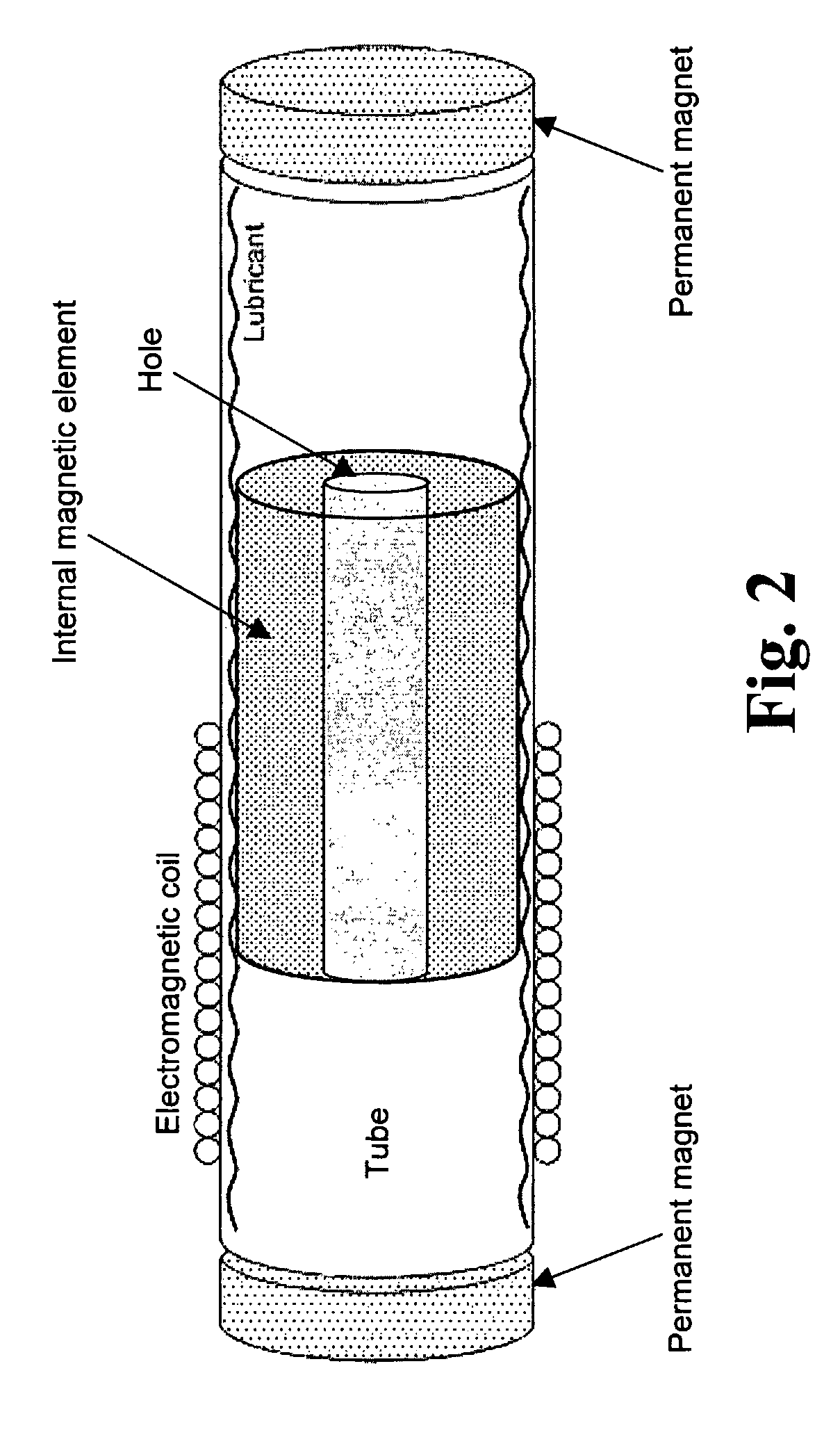 Magnetic suspension transducer