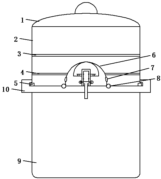 Cooked food pressure steamer