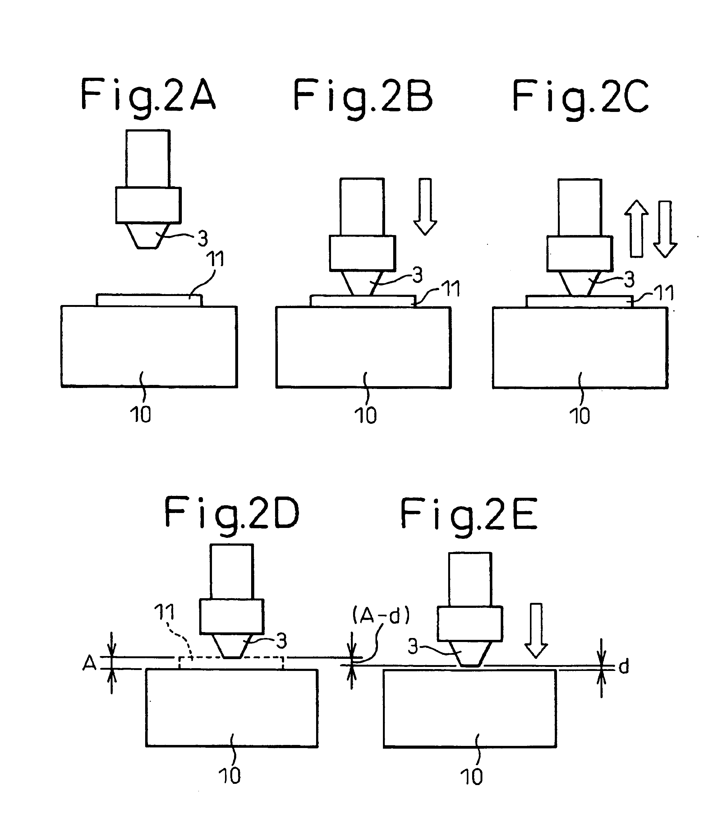 Method for adjusting nozzle gap