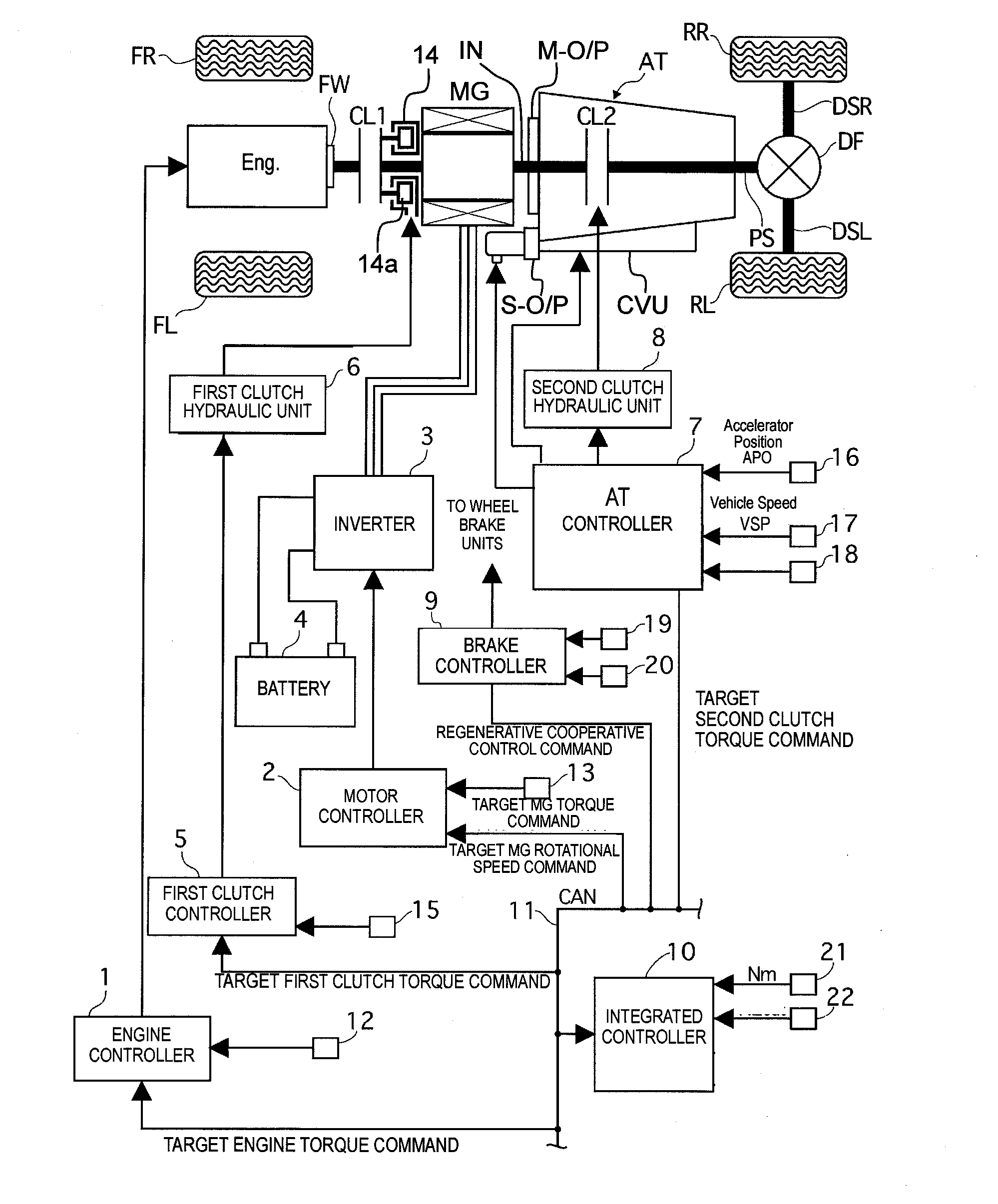 Hybrid vehicle control device