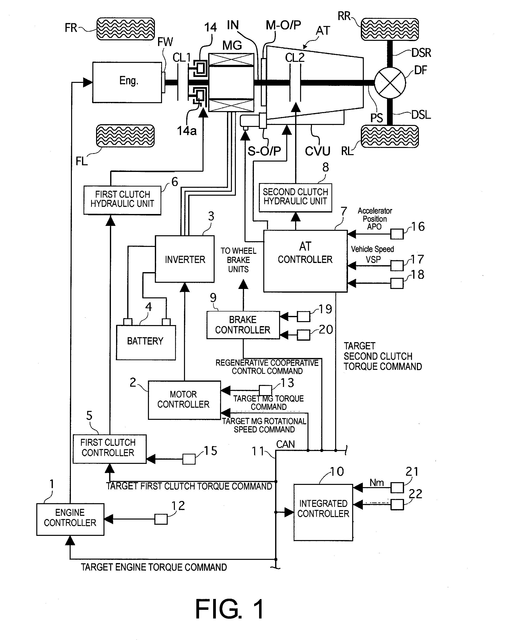 Hybrid vehicle control device