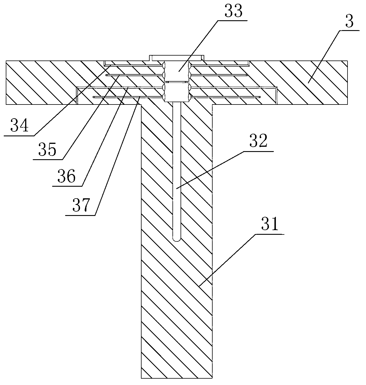 Built-in ventilation pneumatic pump