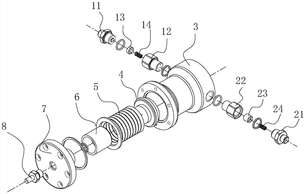 Booster system installed on lng liquid supply pipeline and its control method