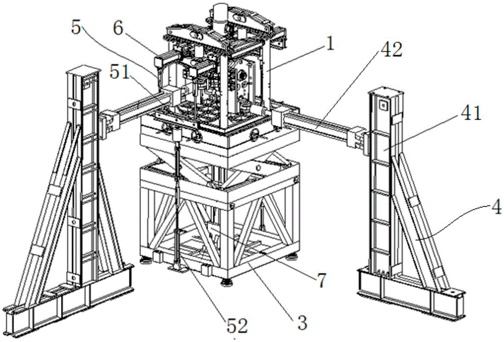 Aircraft static strength test loading device